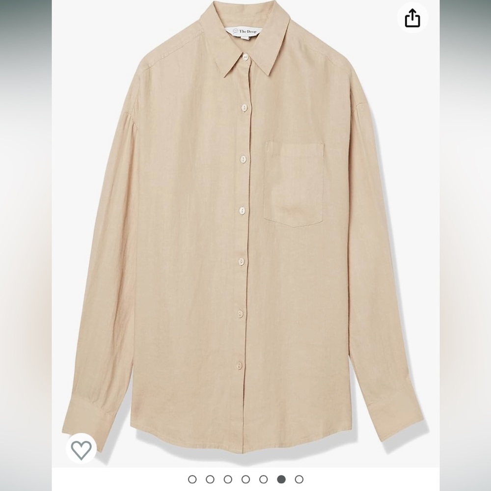 NWOT Loose-fit linen shirt - Picture 2 of 4